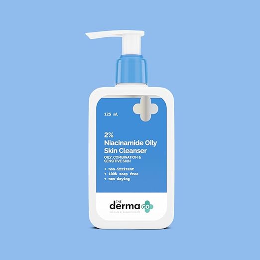 The Derma Co 2% Niacinamide Oily Skin Cleanser for Sensitive, Oily & Combination Skin 125 ml Non-Irritant | 100% Soap-Free | Non-Drying | Gently Cleanses Makeup | With 0.1% ww Salicylic Acid - Image 5