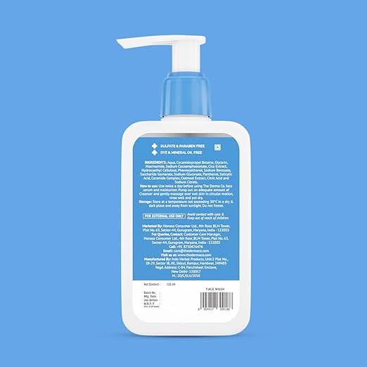 The Derma Co 2% Niacinamide Oily Skin Cleanser for Sensitive, Oily & Combination Skin 125 ml Non-Irritant | 100% Soap-Free | Non-Drying | Gently Cleanses Makeup | With 0.1% ww Salicylic Acid - Image 2