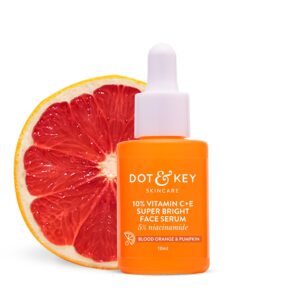 DOT & KEY 10% Vitamin C + E Serum with 5% Niacinamide | Vitamin C Serum for Glowing Skin, Fades Dark Spots & Hyperpigmentation | Targets Dull & Uneven Skin | For All Skin Types | 10ml