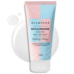 Glamveda Korean Rice & Ceramide Peel Off Mask for Men & Women (100gm)